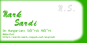 mark sardi business card